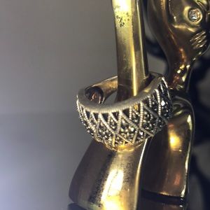 Sterling silver marcasite ring